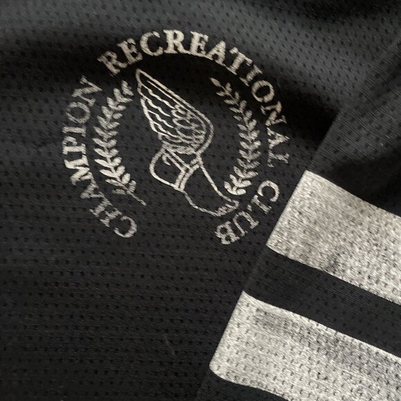 Champion Jacket Men's 2XL Game Day Attack Logo Mesh Full‎ Zip Track Black - Picture 3 of 5